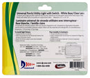 DG71253VP Std Porchlight Rectangle Switch White Snap In Camper RV Travel Trailer