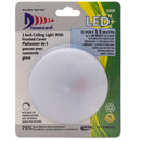 DG72410WVP LED Ceiling Light w/Frosted Cover 3" 1/pk Camper RV Travel Trailer