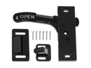 Screen Door Latch Left Hand Opening Black E287 RV Camper Travel Trailer
