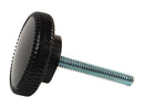 Awning Knob Black 1-3/4" Stem 2 Pack RV Camper Travel Trailer