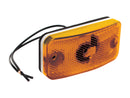 Clearance Light Halogen Amber Lens Black Housing RV Camper Travel Trailer