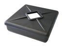 Sewer Hose Storage Carrier Cap Square 4" x 4" Black RV Camper Travel Trailer