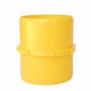 F02-2025 Hose Coupler Straight 3" Hose x 3" Hose Yellow Camper RV Travel Trailer