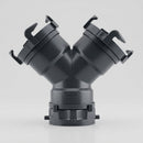 F02-2030BK Rotating Wye 3" Black Bulk 3 Inch Diameter Camper RV Travel Trailer