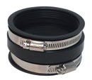 F02-2103 Flexible Coupler 3" Sewer Hose Connector Black Camper RV Travel Trailer