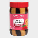 2 Jars Chestnut Hill PB & J Stripes Peanut Butter and Strawberry Jelly, 18 oz