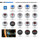 15" Brushed Stainless Classic Steering Wheel Black Foam Chevy Horn Button