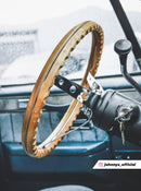 15" Chrome Classic Steering Wheel Walnut Wood Grip 3-Spoke