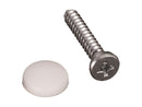 Screw Machine Screw With White Cap 14 Pack RV Camper Travel Trailer