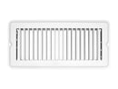 Heating/Cooling Register 10" x 4" White H875 RV Camper Travel Trailer