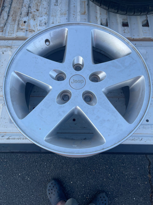 Used OEM Alloy Wheel 17" Jeep Wrangler 2007-2018 JK Sport B