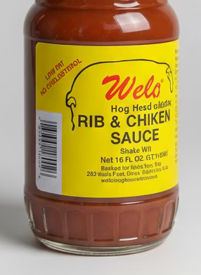 2 BOTTLES Wells All Purpose Rib & Chicken Sauce 18oz NC Pork Barbecue