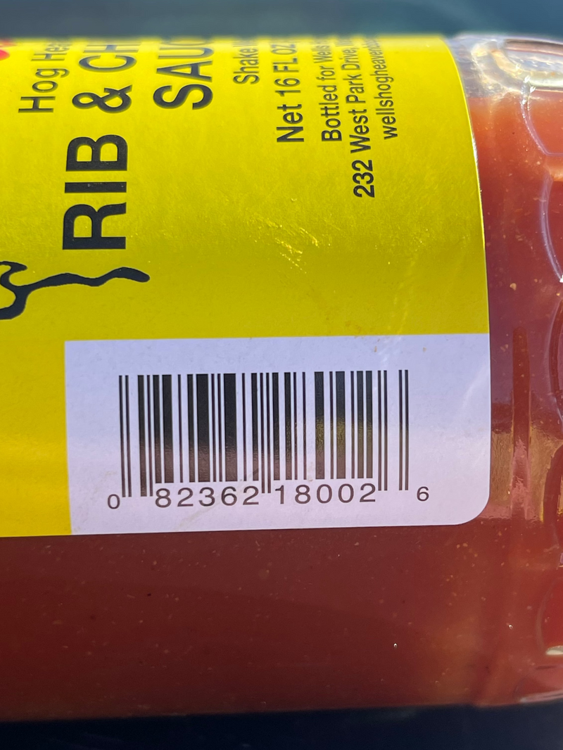 2 BOTTLES Wells All Purpose Rib & Chicken Sauce 18oz NC Pork Barbecue