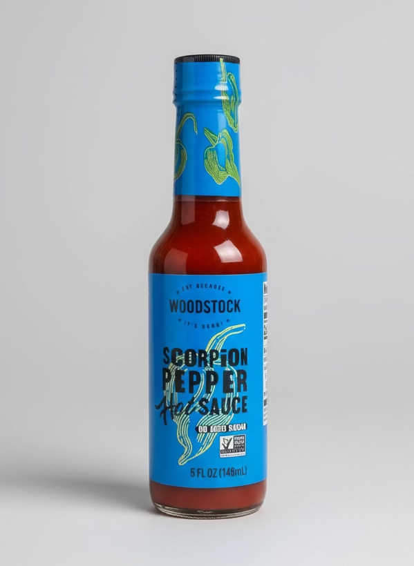Woodstock Scorpion Pepper Extreme Hot Sauce 5 Oz Marinade