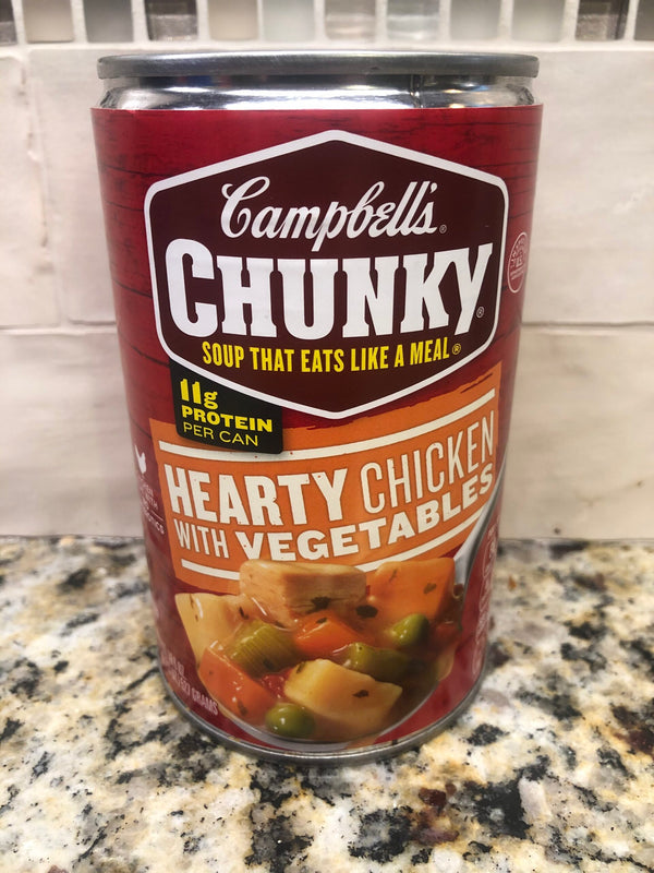 12 Campbell's CHUNKY Hearty Chicken with Vegetables Soup 18.6 oz Cans