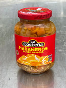 3 JARS La Costena Sliced Habanero Chili Peppers 7.4 oz hot Yucatecan
