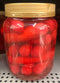Two Quart Jars of Hannah Pickled Pork Sausage Red Hots Wieners