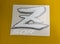 Honda Z 50R Silver White sticker for your Fuel tank Z50 Gas