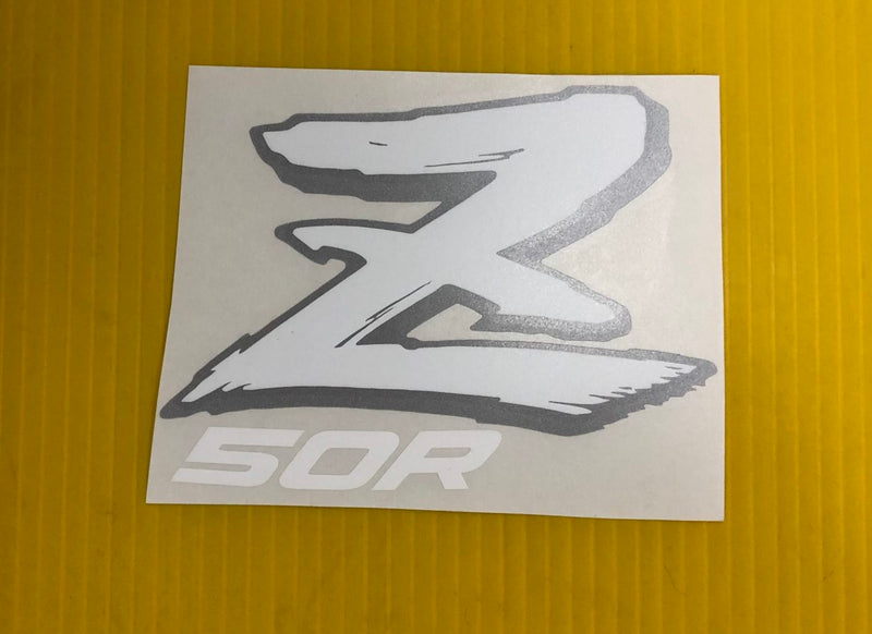 Honda Z 50R Silver White sticker for your Fuel tank Z50 Gas