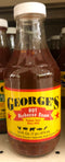 3 Bottles George's Hot Barbecue Sauce 16 oz BBQ Wing Marinade Dip