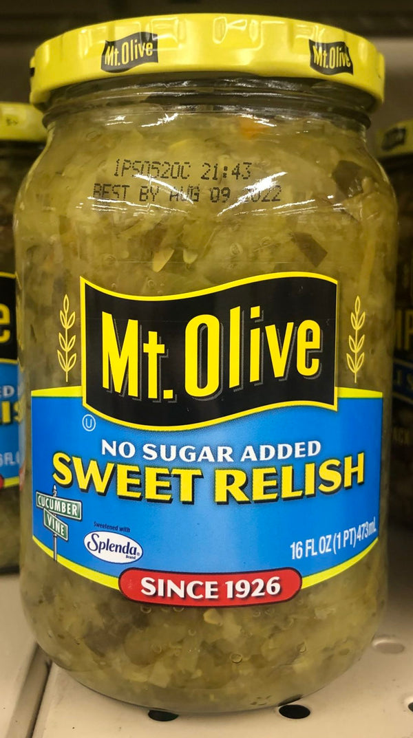 Mount Olive Pickle Dill Relish 8 oz Mt hot dog salad sandwich
