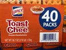 40 packs Toastchee Lance Sandwich Crackers Cheese Peanut Butter NABS