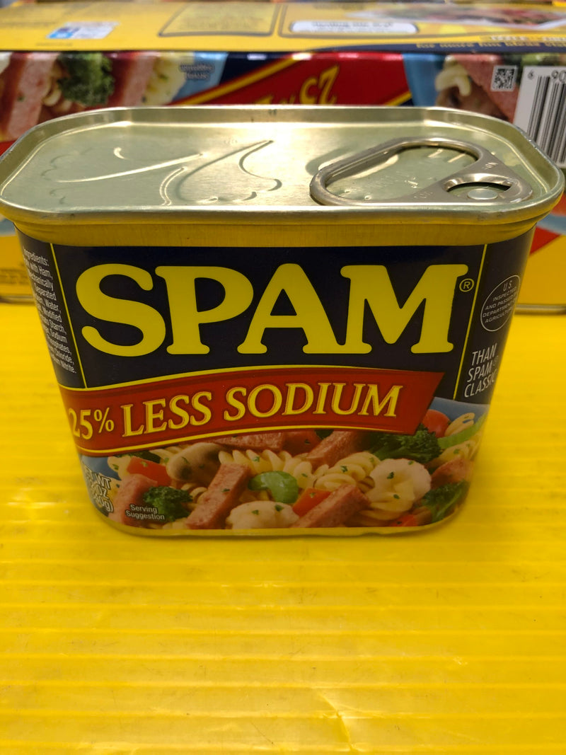 12 CANS Spam 25% Less Sodium 12 oz. cans Treet Lunch Meat