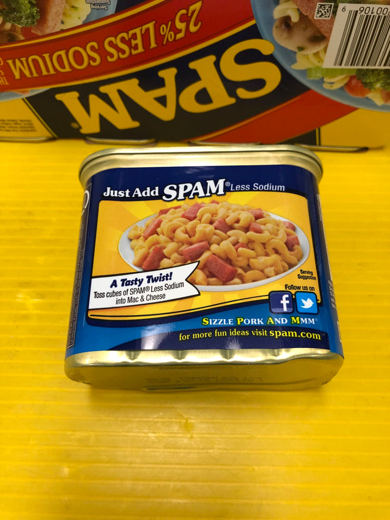12 CANS Spam 25% Less Sodium 12 oz. cans Treet Lunch Meat