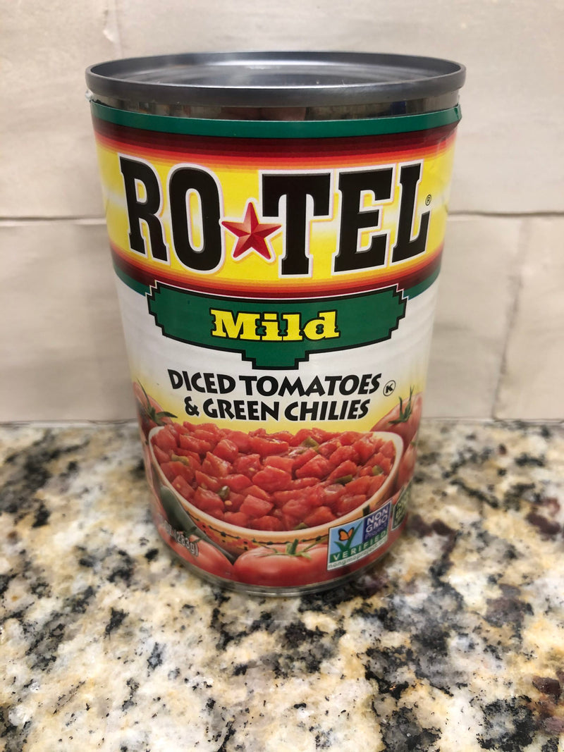12 ROTEL Mild Diced Tomatoes and Green Chilies 10 oz Cans RO*TEL