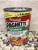 11 Campbell's SpaghettiOs Pasta with Meatballs Cans Tomato Sauce