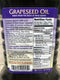 Pompeian 100% Grapeseed Oil 68 oz Bottle Cooking Stir Fry Grape Vitamin E
