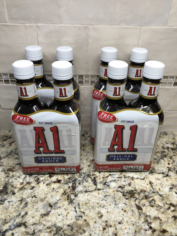 EIGHT A.1. Original Steak Sauce 8 15 oz Bottles Hamburger Chicken A1
