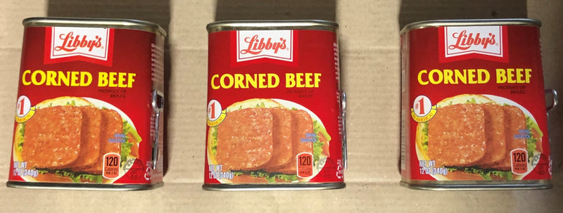 3 x Libby Corned Beef 12oz Can Sandwich Meat Spread Cans