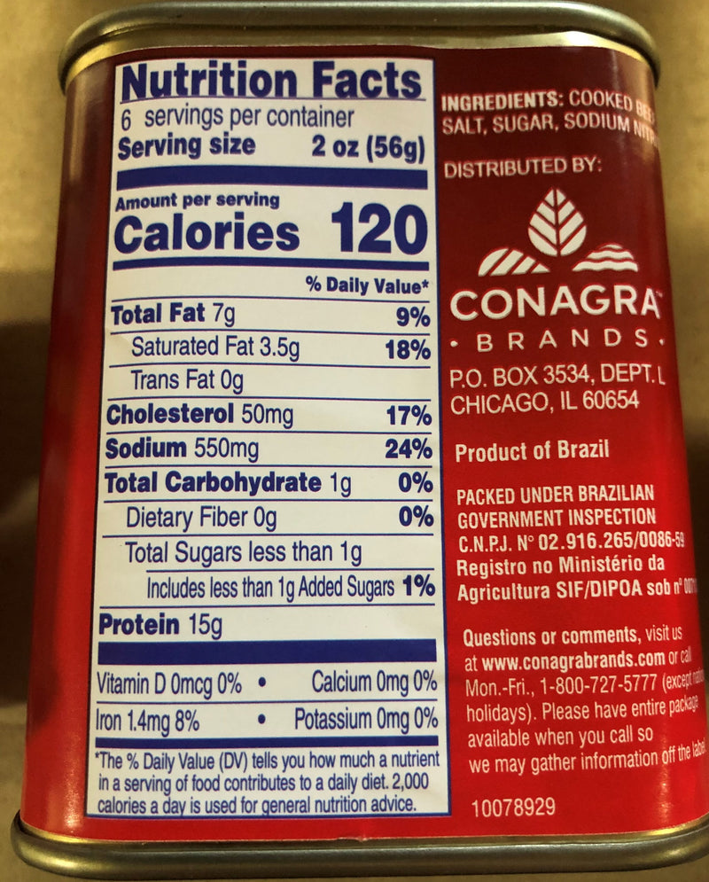 3 x Libby Corned Beef 12oz Can Sandwich Meat Spread Cans