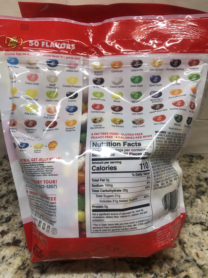 2 BAGS Jelly Belly 50 Flavor Gourmet Jelly Beans 6 lbs. Candy