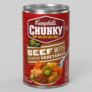 Campbell's Chunky Beef with Country Vegetables Soup, 18.8 oz Cans