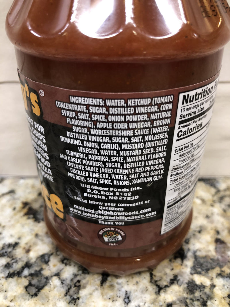 3 Bottles John Boy and Billy's Original Barbecue Grillin Sauce BBQ FREE SHIP