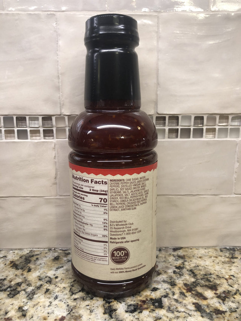 2 BOTTLES Wellsley Farms Thai Chili Sauce 30 oz Tabasco like Franks Red Hot