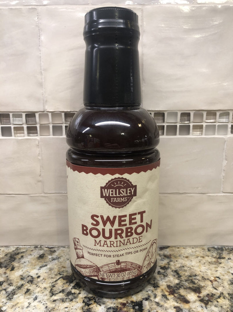 2 BOTTLES Wellsley Farms Sweet Bourbon Marinade Sauce 30oz Steak Brisket Chicken