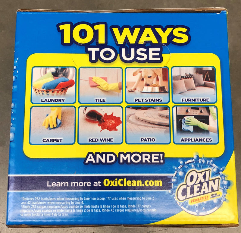 OxiClean Max Efficiency Stain Remover Laundry Detergent 252 loads