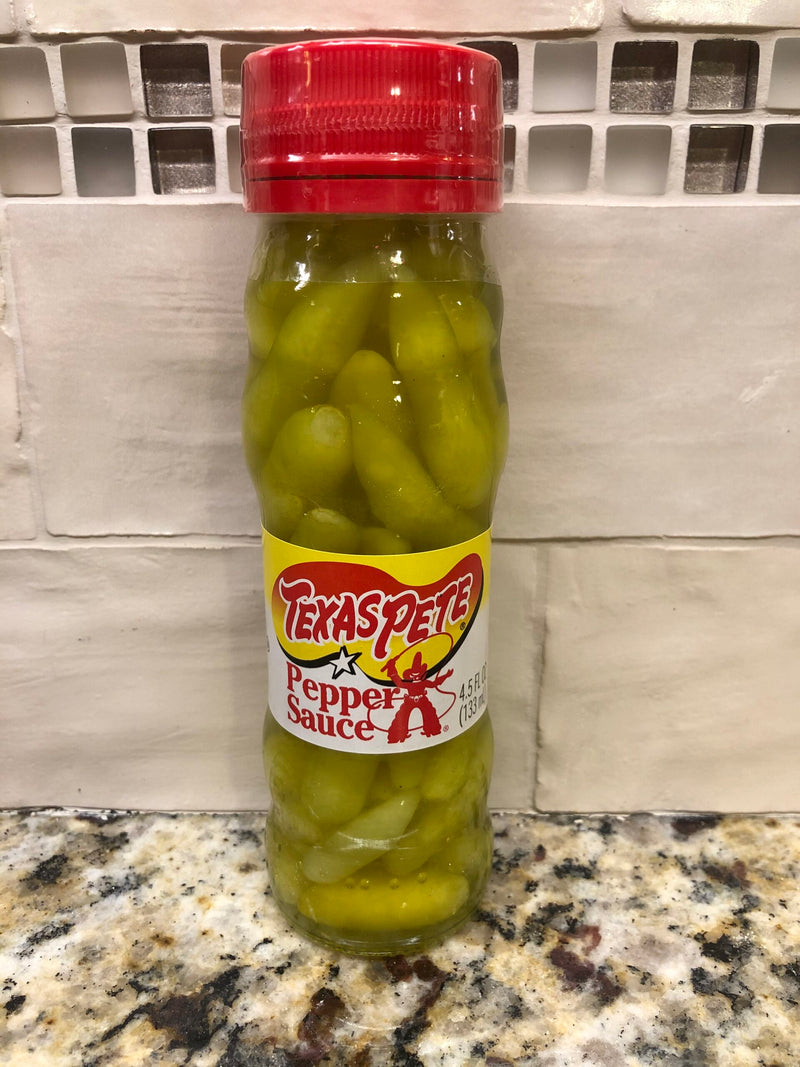 6 BOTTLES Texas Pete Pepper Sauce 4.5 oz Tabasco Soup Beans Greens
