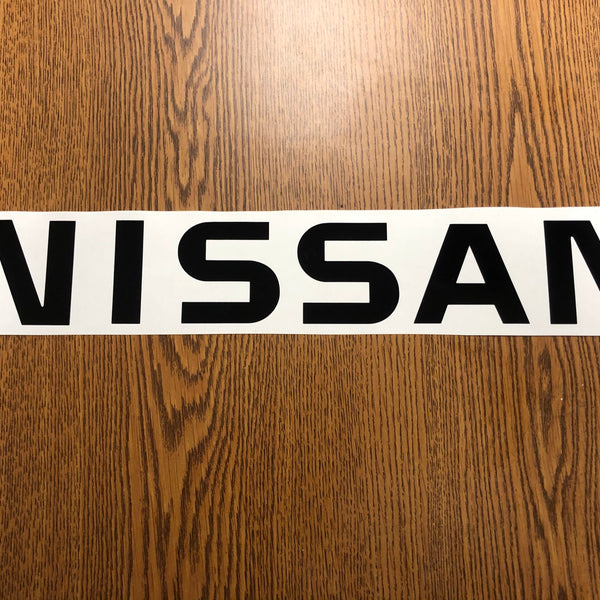 Pegatina Negra Para Portón Trasero De Nissan D21 Hardbody 1986-1998 | Emblema De Camioneta
