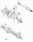 Front Rotor Hub Wheel Seal for Suzuki Samurai