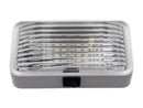 Porch Light LED Bulb Clear Lens 0.097 Amp White Housing RV Camper Travel Trailer