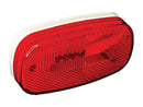 Trailer Light LED Bulb Oblong Shape Red 4.13" x 2" RV Camper Travel Trailer