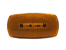 Side Marker Light LED Amber Lens Black Housing LED Bulb RV Camper Travel Trailer