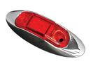 Trailer Light Red Light/Chrome Bezel/Clear Lens RV Camper Travel Trailer