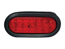 Trailer Light LED Bulb Red Lens 6-1/2" x 2-1/4" RV Camper Travel Trailer