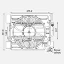 A/C Condenser Fan Assembly for BMW 525i 528i 530i 540i M5 E39