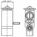 A/C Expansion Valve for Mercedes-Benz C220 C280 E320